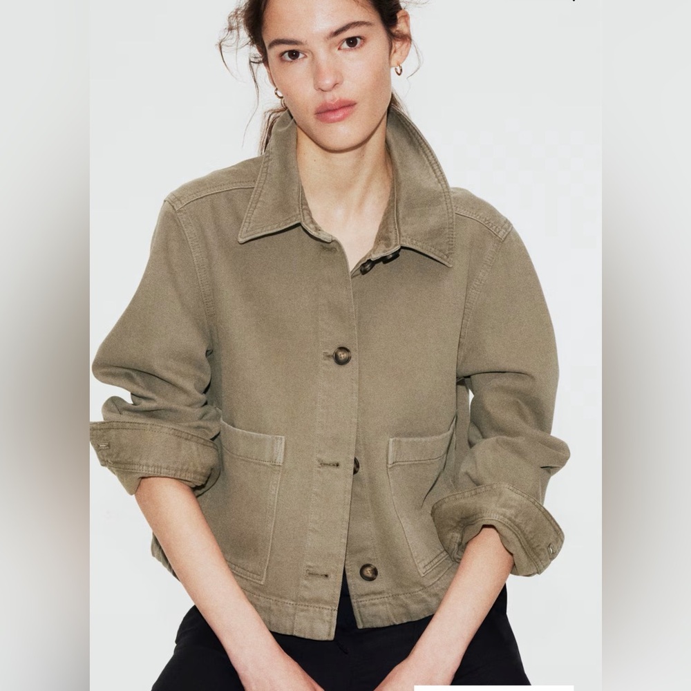H&M Olive Utility Jacket